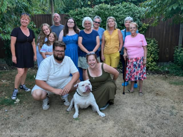 Neighbours in Victor Road have rallied to save a dog who was abandoned by its owner.
