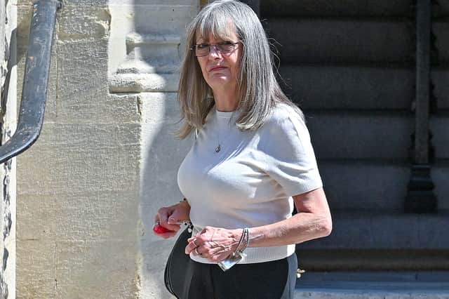 Ann, the mother of Hayley Dowell, outside Winchester Coroners Court