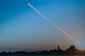 Damon Vincent made this timelapse of the solar eclipse in Bosham West Sussex 