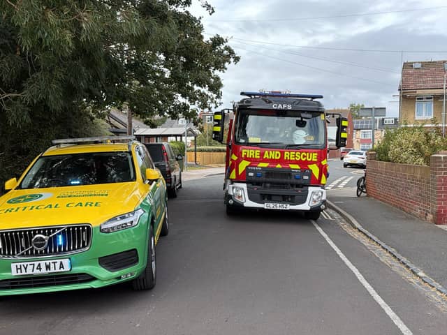 Emergency services have rushed to an incident in Tamworth Park, Baffins.