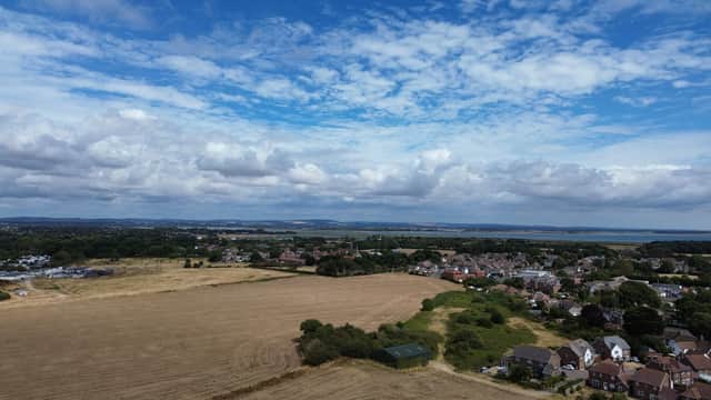 Rook Farm, where plans to build 300 dwellings has been approved.