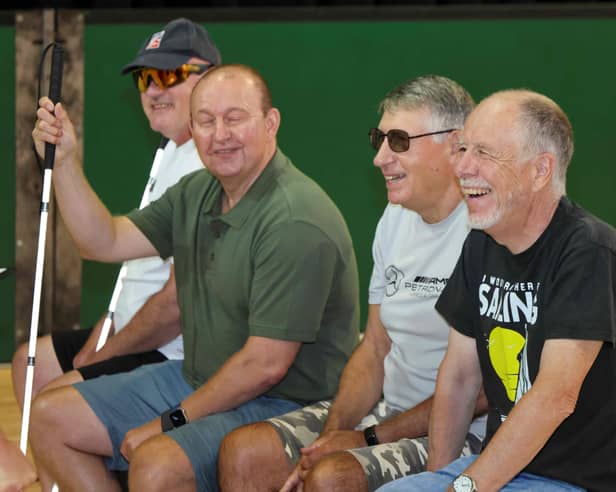 Veterans enjoy the summer camp at HMS Sultan in Gosport