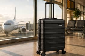 The Cabin Max Anode has a 40-litre interior, eight spinner wheels and a built-in combination lock for larger paid cabin luggage