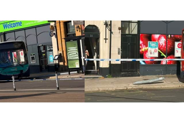 Bus crash at The Hard