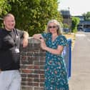 Cllr Paul Carter and Cllr Clare Bond at the former Peel Common infant school which will be transformed into a much needed SEND School to open in 2027. 

Please Credit - Paul Jacobs 
