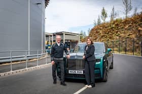 Gunther Boehner, Director of Manufacturing at Rolls-Royce Motor Cars and Chichester MP Jess Brown-Fuller