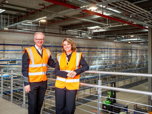 Gunther Boehner, Director of Manufacturing at Rolls-Royce Motor Cars and Chichester MP Jess Brown-Fuller