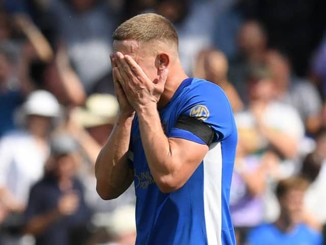 Pompey striker Colby Bishop