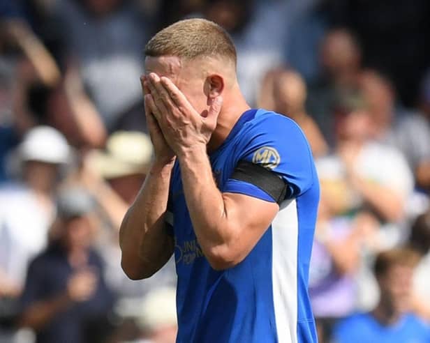 Pompey striker Colby Bishop