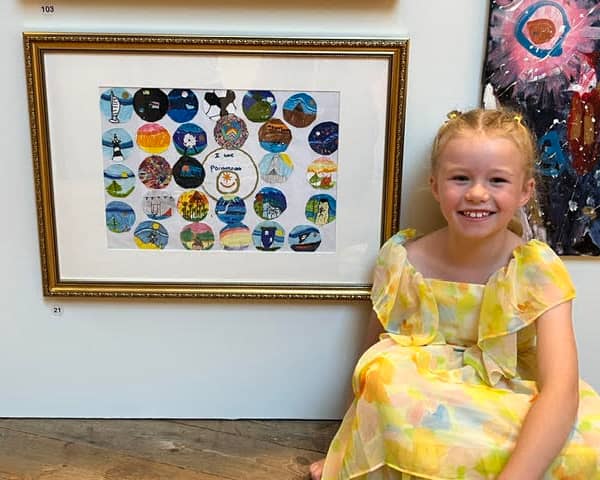 Olivia Stacey's piece 'I Love My City' is on display at the Royal Academy of Arts in London 