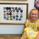 Olivia Stacey's piece 'I Love My City' is on display at the Royal Academy of Arts in London 