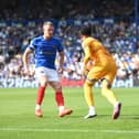 Colby Bishop has started Pompey's opening two games of the season, despite Marko Milovanovic's arrival. Picture: Jeff Mood/ProSportsImages