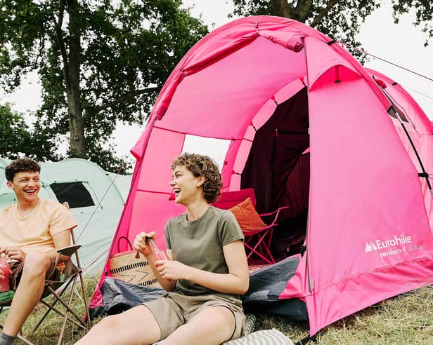 I went on my first camping trip and found 11 items that were essential to my enjoyment and comfort. Pictured is the Eurohike Sendero 4 Family Tent.