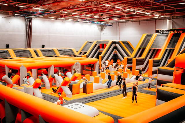 The MountAirX inflatable at the Mountbatten Centre in Portsmouth