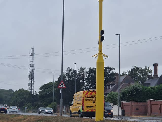 Speed cameras along Portsdown Hill