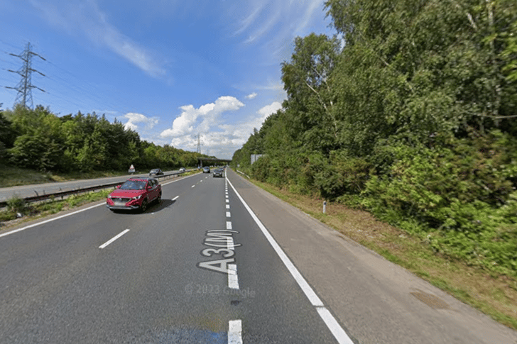 The crash took place on the A3M northbound near Horndean.