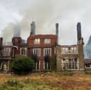 The derelict care home was destroyed in the fire.