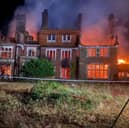 A blaze engulfed a former care home in Liss late on August 18. A man from Portsmouth has been arrested on suspicion of arson.