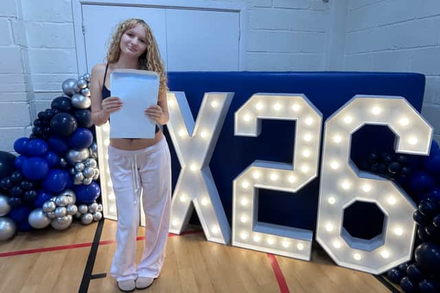 Pictured: The top achieving girl at Meoncross School - Charlotte.