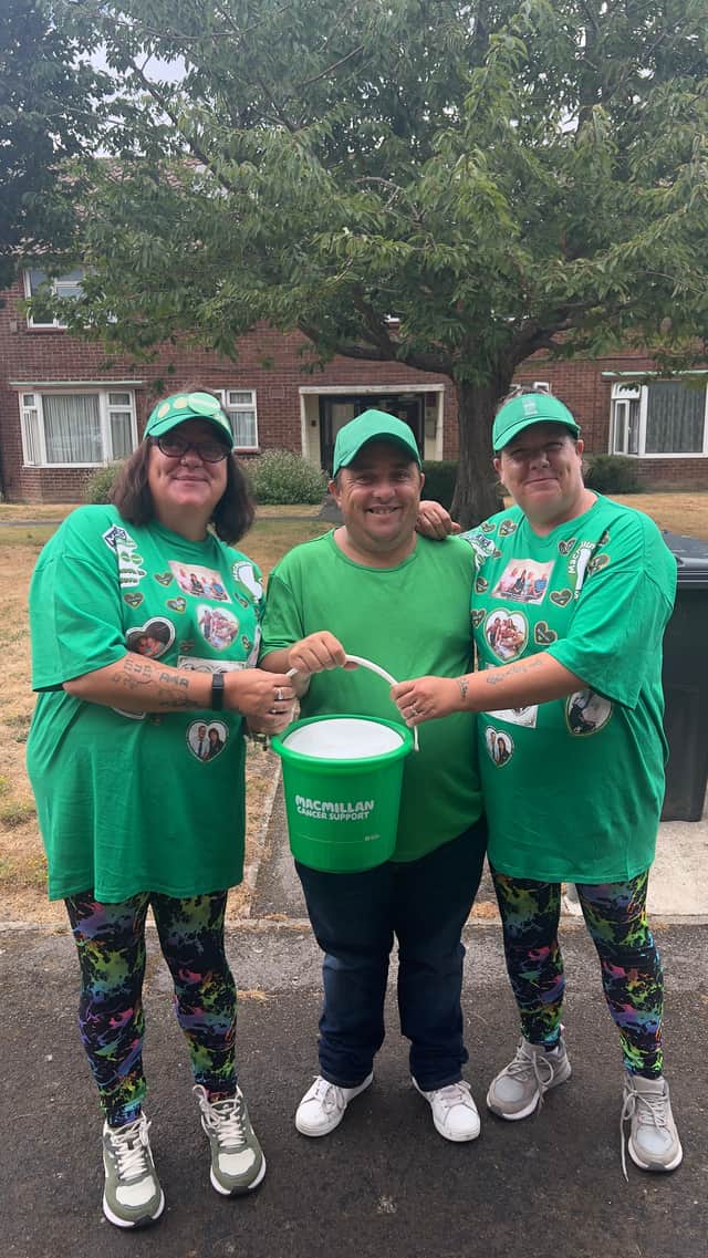 From left, Katie, Chris and Kerry
