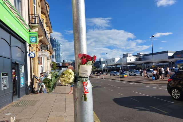 Tributes have been left to a 14-year-old boy who died following a bus crash at The Hard.