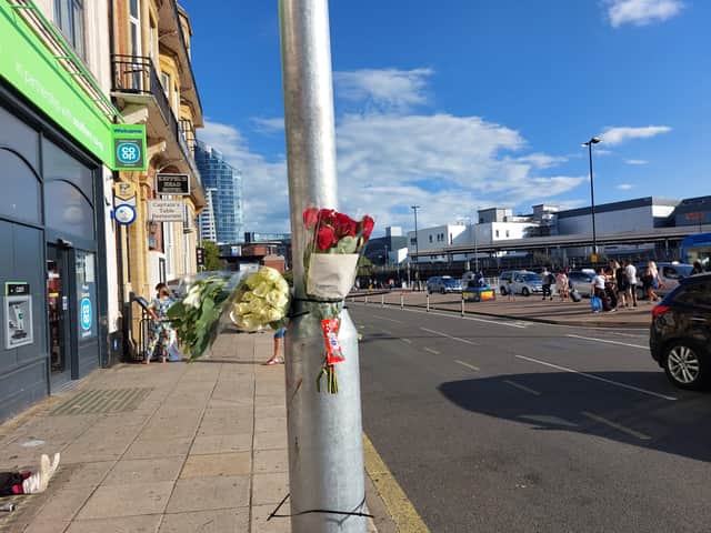 Tributes have been left to a 14-year-old boy who died following a bus crash at The Hard.