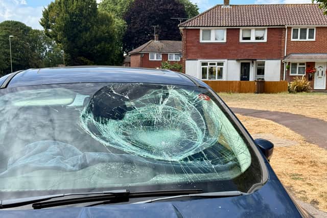 Two boys have been arrested following a criminal damage spree in Gosport. Several cars have had their windows and windscreens smashed, with one report of two males trying to enter a house with a weapon.