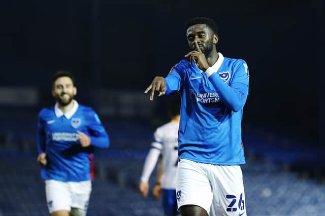 Jordy Hiwula scored three goals in 15 appearances for Pompey.