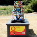 Pride of place - Daisy Barker's Cushty is currently the people's favourite on the Portsmouth100 lion trail  

Picture: Sarah Standing (140726-6518)