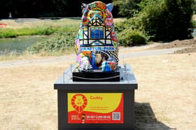Pride of place - Daisy Barker's Cushty is currently the people's favourite on the Portsmouth100 lion trail  

Picture: Sarah Standing (140726-6518)