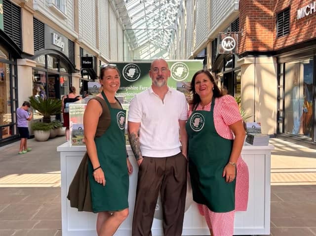 Laura Smith, Hampshire Fare, Paul Gorst, Gunwharf, and Natasha Dochniak, Hampshire Fare.