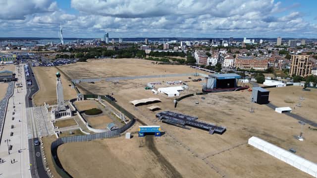 Victorious set up update in Southsea, Portsmouth on Friday 21st August 2026
Pictured: Common Stage
Picture: Habibur Rahman