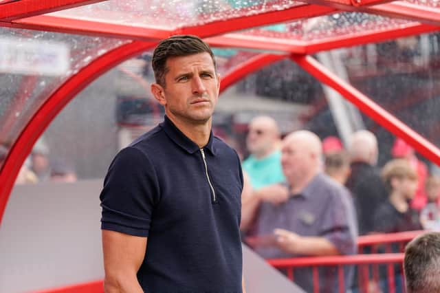John Mousinho's Pompey got their first win of the season in a 3-1 triumph at Lincoln. Picture: Jason Brown