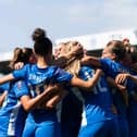 The Pompey Women's team had plenty to celebrate during their game with Swindon at Fratton Park.
