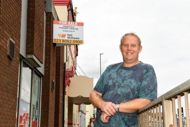 Cllr James Figgins outside the Criterion