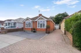 The Homefield Road bungalow sits in a peaceful Drayton cul-de-sac with driveway parking and a detached garage
