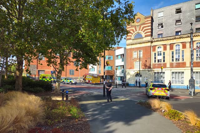 A woman has died after falling from Cascades car park.
