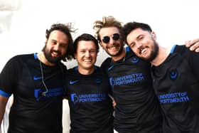 Crystal Tides took to the Castle Stage donning Portsmouth's new third kit.