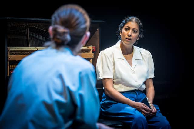Priyanga Burford in a small and quiet light at Chichester Festival Theatre.