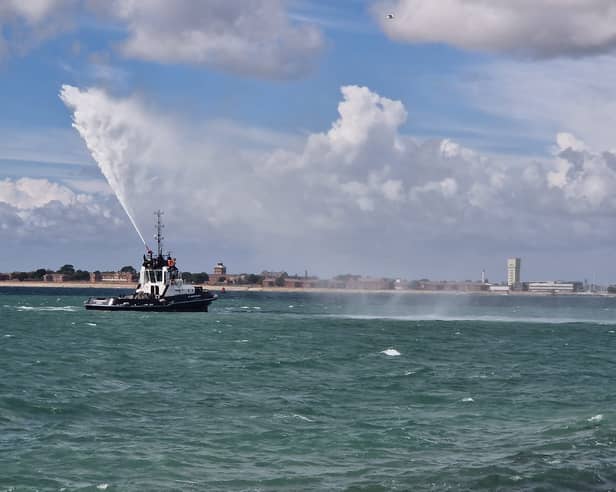 Tug boat display at Victorious Festival