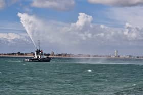 Tug boat display at Victorious Festival