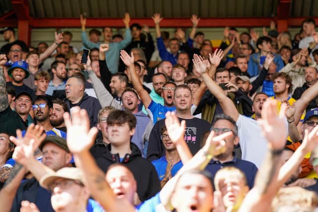 Pompey fans at Bristol City. Pic: Jason Brown