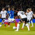 Madiodio Dia was handed his sixth Pompey start in Tuesday night’s 2-0 defeat to Derby. Picture: Jason Brown