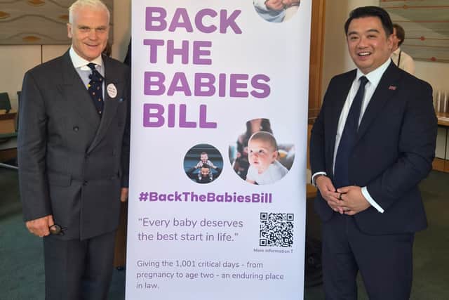 Havant MP Alan Mak (right) is backing fellow Hampshire MP Sir Desmond Swayne's Babies Bill  