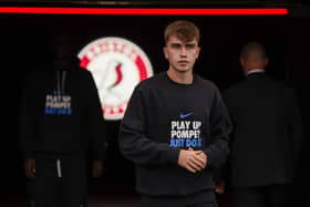 Portsmouth midfielder Eoin Kenny (32) during the EFL Championship match between Bristol City and Portsmouth at Ashton Gate Stadium, Bristol, England on 29th August 2026