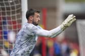 Pompey goalkeeper Daniel Bielica 