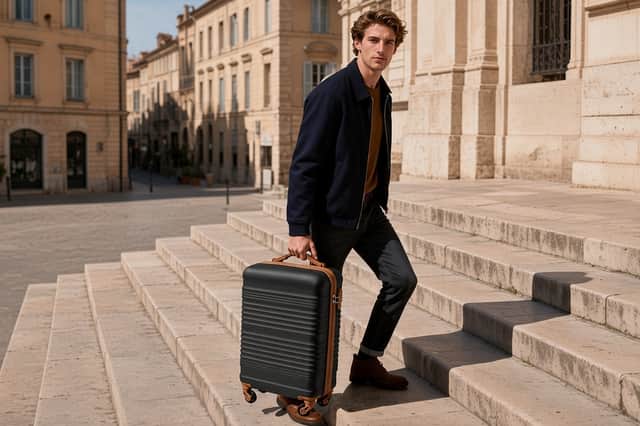 The two-piece cabin luggage set is on sale
