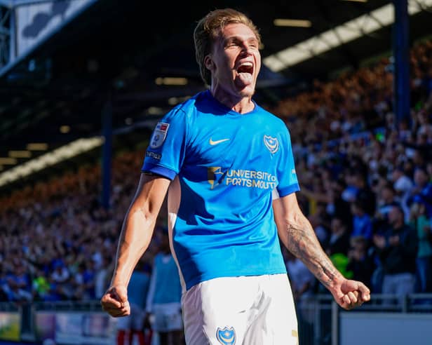 Pompey striker Marko Milovanovic. Pic: Jason Brown
