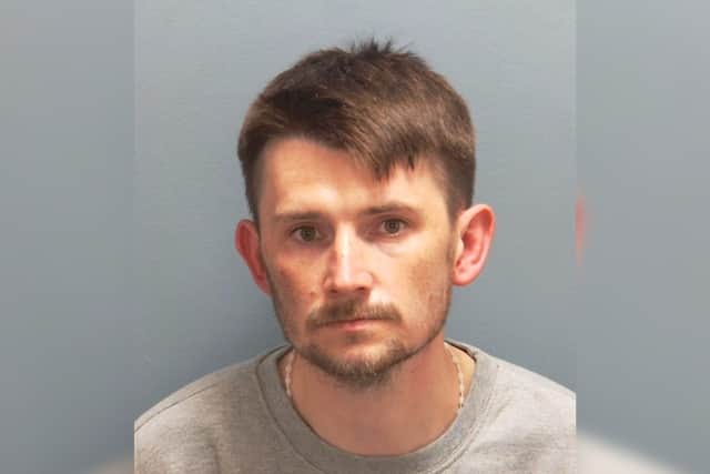 Kieran Dromnes, 33 from Fyning Street, Landport, tried to flee on foot when officers found him trying to start a fire at a petrol station.