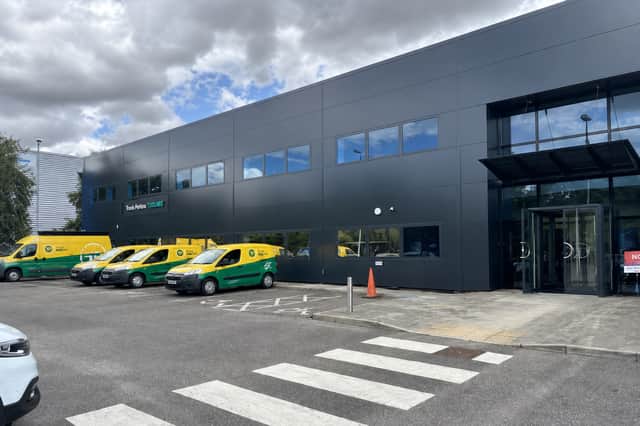 Unit H on George Curl Way, close to Southampton Airport, which could become an indoor golf and wellness centre